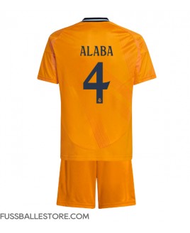 Günstige Real Madrid David Alaba #4 Auswärts Trikotsatzt Kinder 2024-25 Kurzarm (+ Kurze Hosen)